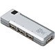 USB2.0 4ポートハブ Smart Adjust Compact シルバー HBHE4SV