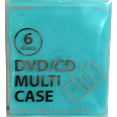 DVD/CDマルチケース6枚収納 ターコイズ CDM-6/TQ