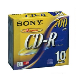 CD-R 700MB 48倍速対応 10枚 10CDQ80DNS