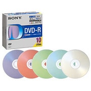 データ用DVD-R インクジェットプリンター対応カラーレーベル 10枚 10DMR47HPXH