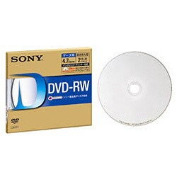 データ用DVD-RW インクジェットプリンター対応 ホワイトレーベル 1枚 DMW47HP