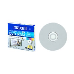 録画用DVD-RAM 2-3倍速 120分 インクジェットプリンター対応 CPRM対応 5枚 DRM120PWTPB.S1P5S
