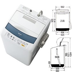 全自動洗濯機 6.0kg ホワイトブルー NA-F60PZ8-A