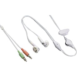 ヘッドセット 両耳イヤフォンタイプ ホワイト HST405WH