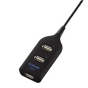USB2.0ハブ バスパワー専用 タップタイプ 3ポート ブラック U2H-TAP1310BBK