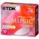 CD-RDE74CPMX5N [音楽用 CD-R 74分 インクジェット対応 カラーMIX 5枚] Dear MUSIC CD-RDE74CPMX5N