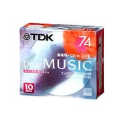 CD-RDE74PWX10N [音楽用 CD-R 74分 インクジェット対応 ホワイトレーベル 10枚] Dear MUSIC CD-RDE74PWX10N