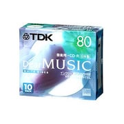 CD-RDE80PWX10N [音楽用 CD-R 80分 インクジェット対応 ホワイトレーベル 10枚] Dear MUSIC CD-RDE80PWX10N
