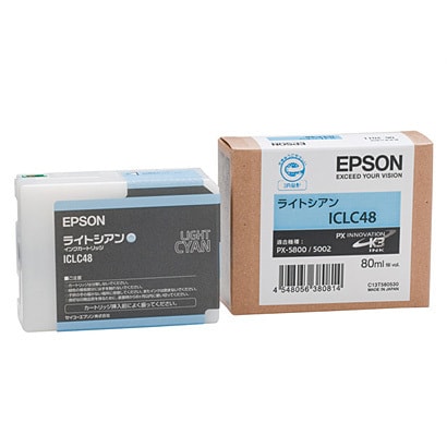 ヨドバシ.com - エプソン EPSON ICLC48 [インクカートリッジ ライトシアン] 通販【全品無料配達】