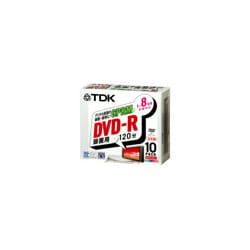 録画用DVD-R 120分 1-8倍速対応 CPRM対応 10枚パック インクジェットプリンタ対応 DVD-R120DPWX10K