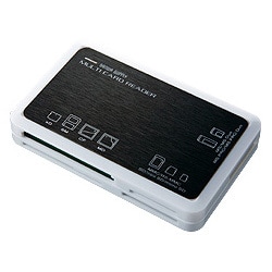 21メディア対応 USBカードリーダー/ライター ブラック ADR-DMLT16BK