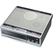 据置型IHクッキングヒーター(3口タイプ・30A) シルバー 2口IH+ラジエントタイプ CS-G36CDS