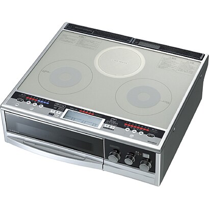 据置型IHクッキングヒーター（3口タイプ・20A） シルバー 2口IH＋ラジエントタイプ CS-G36CDS20A