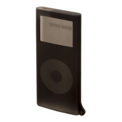 PDA-IPOD25BK (ブラック) [2nd iPod nano専用 シリコンケースセット]