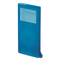 PDA-IPOD25BL (ブルー) [2nd iPod nano専用 シリコンケースセット]