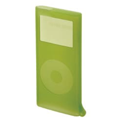 PDA-IPOD25G (グリーン) [2nd iPod nano専用 シリコンケースセット]
