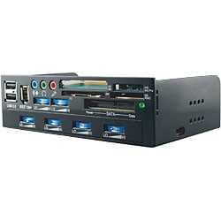 5インチベイ用 マルチインターフェイスデバイス ブラック SCKMPN-1000-BK CONPANE 4