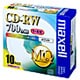 データ用記録ディスク CD-RW 700MB 4倍速対応 インクジェットプリンター対応 10枚 CDRW80PW.S1P10S