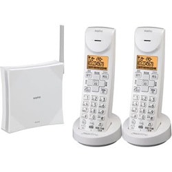 電話機（子機2台） TEL-DHW3-W（ピュアホワイト）
