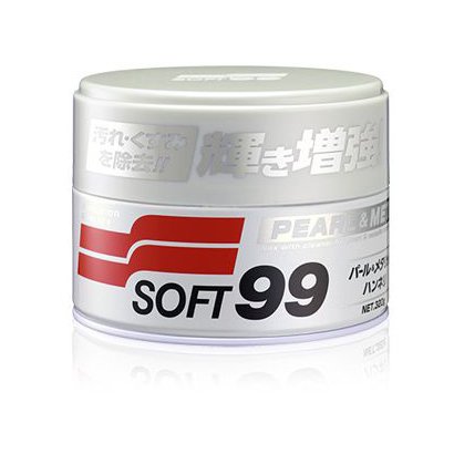 カーワックス（WAX） ニューソフト99 パール&メタリック用 ハンネリタイプ 自動車塗膜の保護および艶出し用 スポンジ付属 内容量：320g 00027