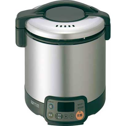 ガス炊飯器 1.0L 1～5.5合 こがまる タイマー＆ジャー付 都市ガス用 1-111-R500