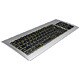 USB+PS/2対応 106キーアルミニウムキーボード シルバー ALPK106SV