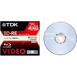 録画用 BD-RE Ver.2.1 1-2倍速 25GB 1枚 BDV-RE25S