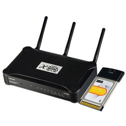 IEEE802.11b/g/n対応 130Mbps規格 無線LANルータ+PCカード CG-WLBARGE-P