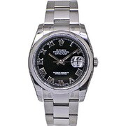 OYSTER PERPETUAL DATEJUST（オイスター パーペチュアル デイトジャスト）ブラックローマ 自動巻き メンズ 並行輸入品 116200