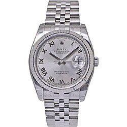 OYSTER PERPETUAL DATEJUST（オイスター パーペチュアル デイトジャスト）グレーローマ 自動巻き メンズ 並行輸入品 116234