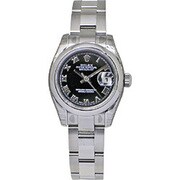 OYSTER PERPETUAL DATEJUST(オイスター パーペチュアル デイトジャスト)ブラックローマ 自動巻き レディース 並行輸入品 179160