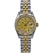 OYSTER PERPETUAL DATEJUST(オイスター パーペチュアル デイトジャスト)シャンパン コンピューター 自動巻き レディース 並行輸入品 179173G