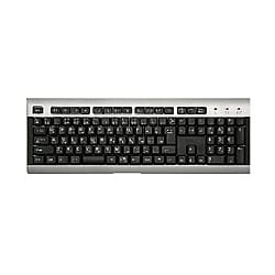 USB接続 フルキーボード 薄型 シルバー DPKF6UMT