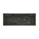 USB接続 フルキーボード 薄型 ブラック DPKF8UBK