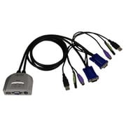 PS/2＆USBクロスインタフェース・VGA(アナログRGB)・Audio対応 パソコン自動切替器 2台用 CG-PC2KVMXAS