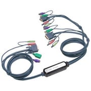 PS/2＆USBクロスインタフェース・DVI・Audio対応 パソコン自動切替器 2台用 CG-PC2KDMXAS