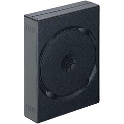 DVDケース 1ケース12枚収納 ブラック DVD-A010BK