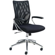 メッシュOAチェアー 肘付き ブラック MFD-700BK