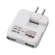 PD-2WH [ダブルUSB ACアダプター ホワイト]