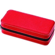 時計2本ケース PVC SP-30172RE ウォッチケース 2本 PVC レッド
