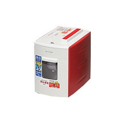 P5HM [クロスカット シュレッダー A4サイズ 15L 静音タイプ CD/DVD対応 レッド]