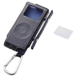 AVD-LCRANN2BK (ブラック) [iPod nano(1st/2nd)用 ソフトレザーケースセット]