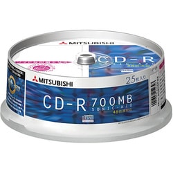 データ用CD-R 700MB 48倍速 インクジェット対応 ワイド スピンドルケース 25枚 SR80SP25