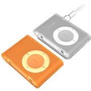 SUMLS2G-OR (クリア＆オレンジ) [iPod shuffle(aluminum)専用 シリコンケース 2個セット] Loop