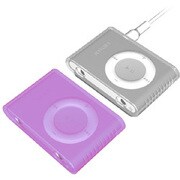 SUMLS2G-PL (クリア＆パープル) [iPod shuffle(aluminum)専用 シリコンケース 2個セット] Loop