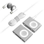 SUMLS2GSK-CL (クリア＆クリア) [iPod shuffle(aluminum)専用 シリコンケース 2個+アクセサリーセット]