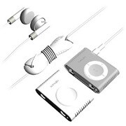 SUMLS2GSK-WT (クリア＆ホワイト) [iPod shuffle(aluminum)専用 シリコンケース 2個+アクセサリーセット]