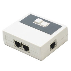 10BASE-T/100BASE-TX対応 LAN切換器 2台用 ホワイト LS21WH