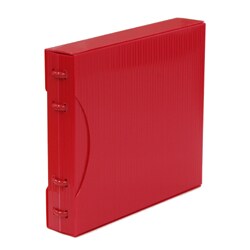 リムーバブルファイル DVD/CD用 16枚収納 レッド ECDF16RE