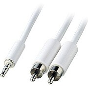 iPod オーディオケーブル 3.5mm4極ミニプラグ-RCAピンプラグ×2 1.5m KB-IPA1-15